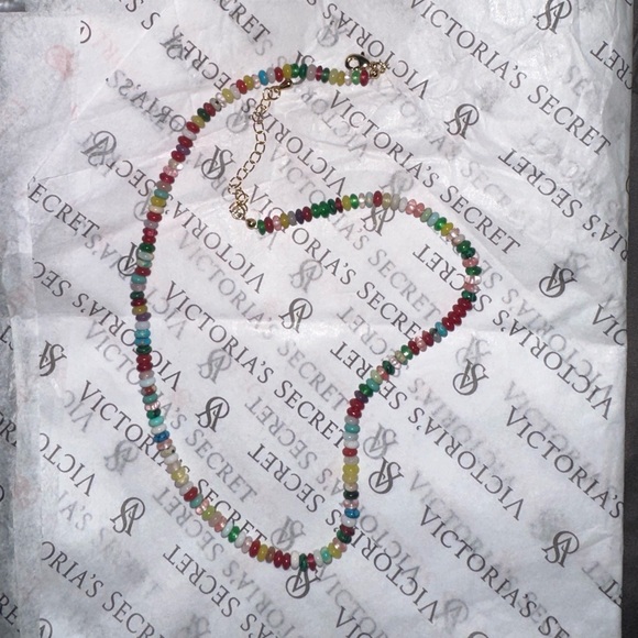 NEW Colorful Gemstone Natural Stone Beaded Adjustable Choker Necklace Gold - Picture 13 of 14